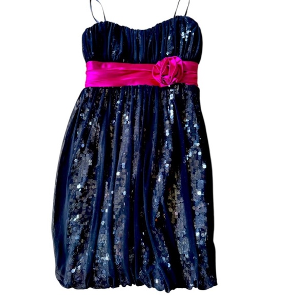 Jody Christopher girls strapless sequin dress excellent condition size 3 - Picture 10 of 10